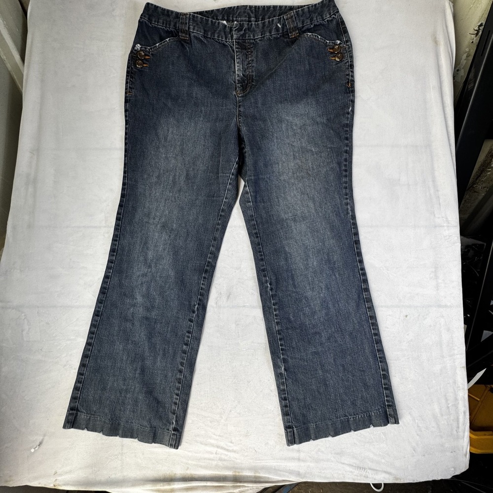 INC Internationals Concepts Womens Bootcut Jeans Blue Denim Retro Outdoor 18W